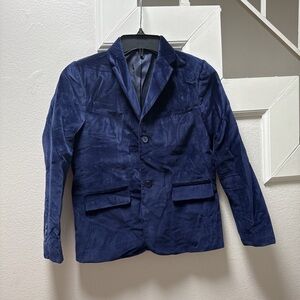 Zara kids Midnight Blue Velvet Jacket